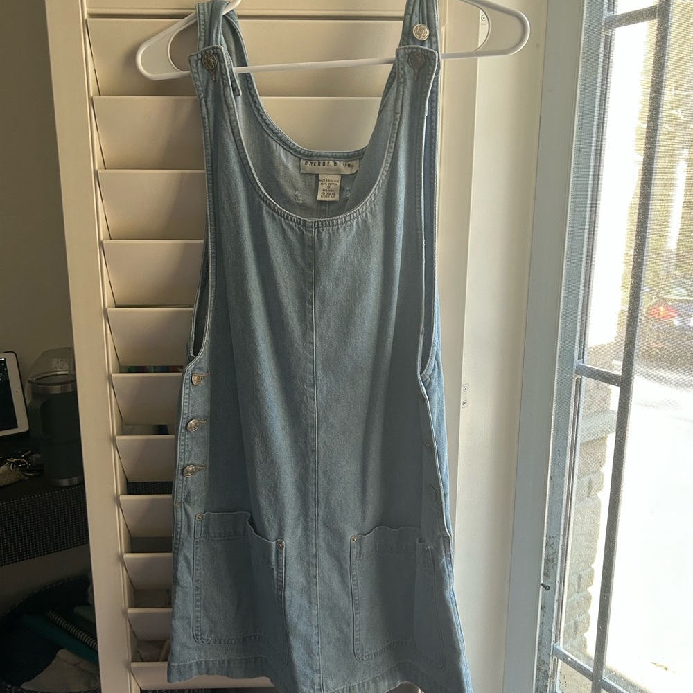 Light Blue Denim Jumper Dress